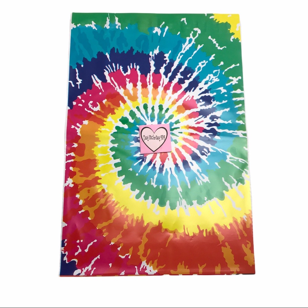 20 polymailers rainbow tie dye 10x13 - Picture 2 of 2